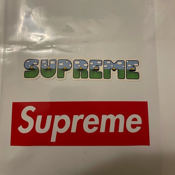 Supreme worded sticker